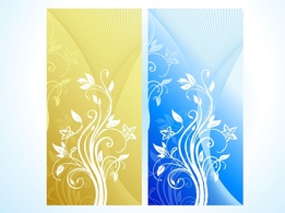 Vertical Flower Banners