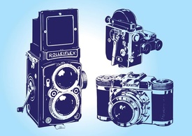 Technology - Vintage Camera Vectors 