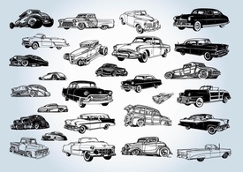 Vintage - Vintage Cars Vectors 