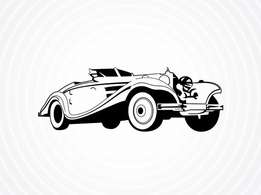 Vintage - Vintage Roadster Vector 