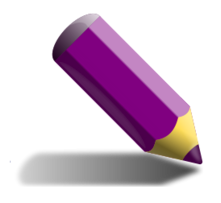 Objects - Violet pencil 