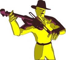 Violoniste clip art