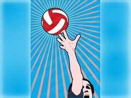 Volleyball vector material 