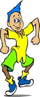 Walking Boy clip art