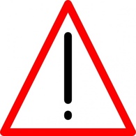 Signs & Symbols - Warning Sign clip art 