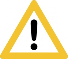 Signs & Symbols - Warning Sign clip art 