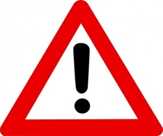 Signs & Symbols - Warning Sign clip art 