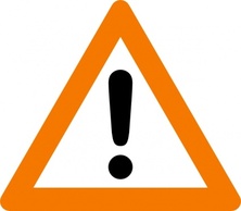 Warning Yield Sign clip art