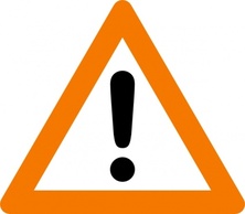 Signs & Symbols - Warning Yield Sign clip art 