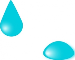 Objects - Water Drops clip art 