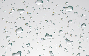 Abstract - Water Drops On Grey Background 