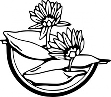 Water Lily clip art