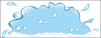 Objects - Water tear drop shaped vector 