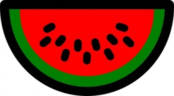 Food - Watermelon Icon clip art 