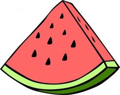 Food - Watermelon Wedge clip art 