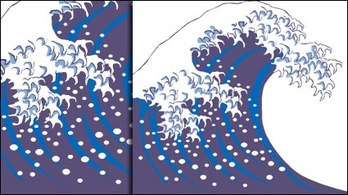 Wave vector spray material