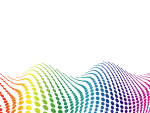 Wavy Dots Vector Background 10 