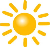 Nature - Weather Sunny clip art 