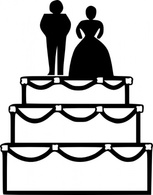 Human - Wedding Cake clip art 