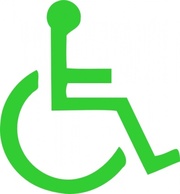 Signs & Symbols - Wheelchair Symbol clip art 