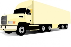 Transportation - Wheeler Truck clip art 