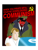 Objects - When you pirate MP3s you are downloading COMMUNISM 