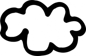 Nature - White Cloud clip art 