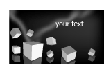 White Cubes Vector