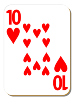 Business - White deck: 10 of hearts 