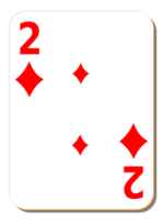 White deck: 2 of diamonds