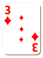 Business - White deck: 3 of diamonds 