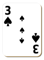 White deck: 3 of spades Preview