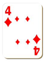 Business - White deck: 4 of diamonds 