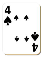 White deck: 4 of spades Preview