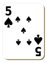 White deck: 5 of spades Preview