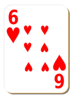 White deck: 6 of hearts