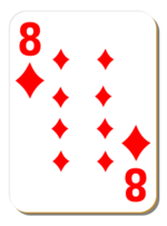 Business - White deck: 8 of diamonds 