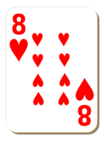 Business - White deck: 8 of hearts 