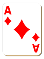 White deck: Ace of diamonds