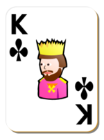 Business - White deck: King of clubs 