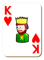 White deck: King of hearts