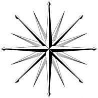 Wind Rose Compass Rose clip art