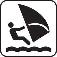 Wind Surfing clip art 