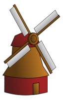 Cartoon - Windmill 