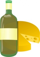 Food - Wine And Cheese clip art 