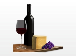 Food - Wine And Cheese 