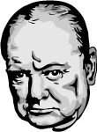 Winston Churchill Vector Portrait Preview