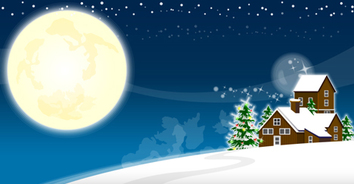 Backgrounds - Winter landscape Vector Illustration 