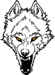 Wolf Predatory Grin Vector 