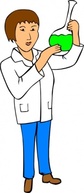 Woman Chemist clip art Preview